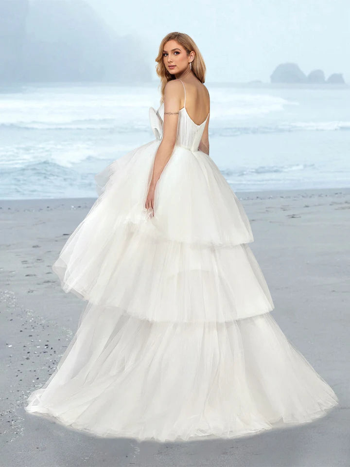 Wholesale A-Line/Princess V-Neck Floor-Length Wedding Dress