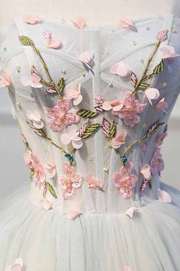 Wholesale Cute Tulle Short Prom Dress with Lace A-Line Homecoming Party Dress