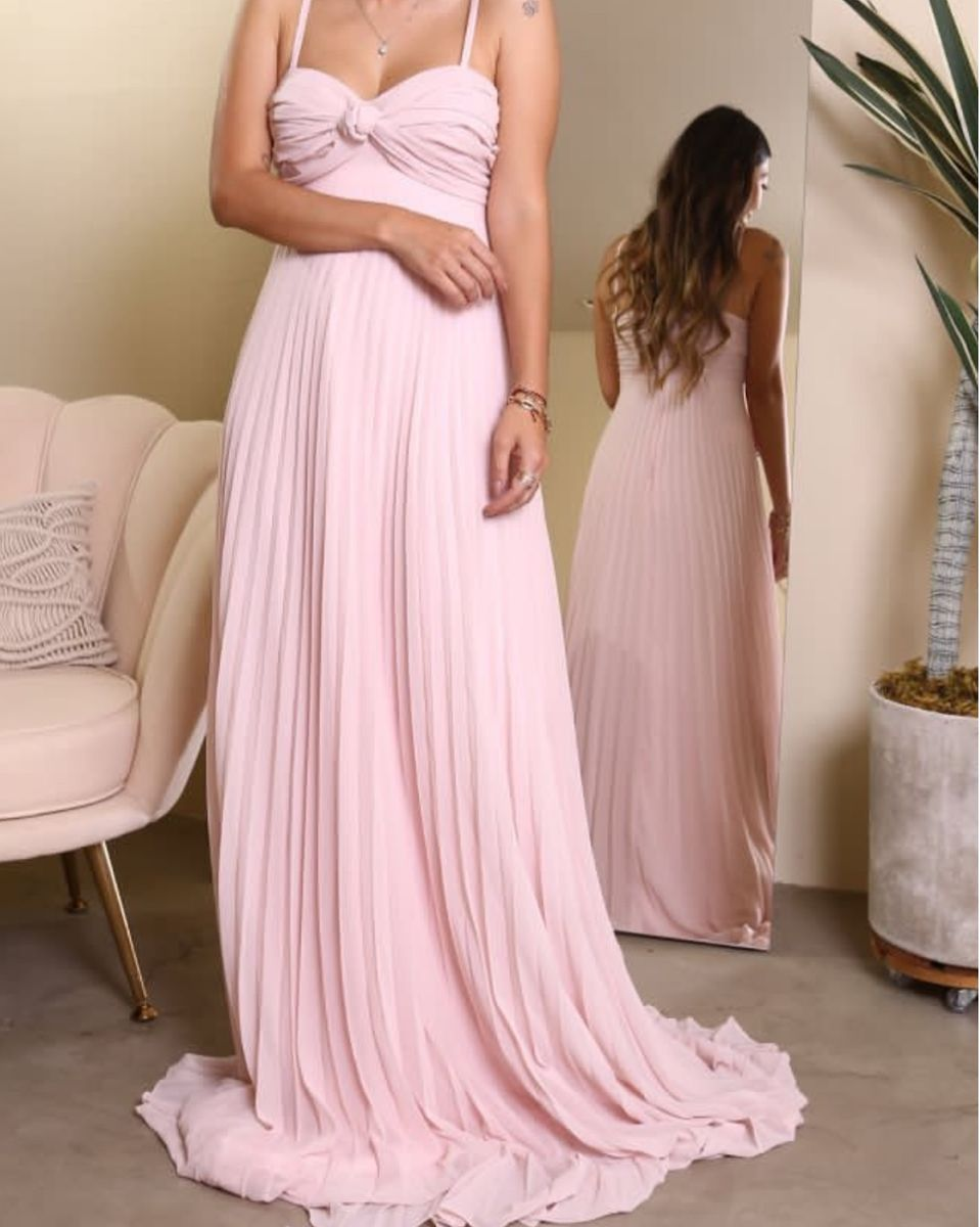 Wholesale Classy A Line Strapless Light Pink Chiffon Long Prom Dresses Evening Dress With Ruffles gowns evening dresses
