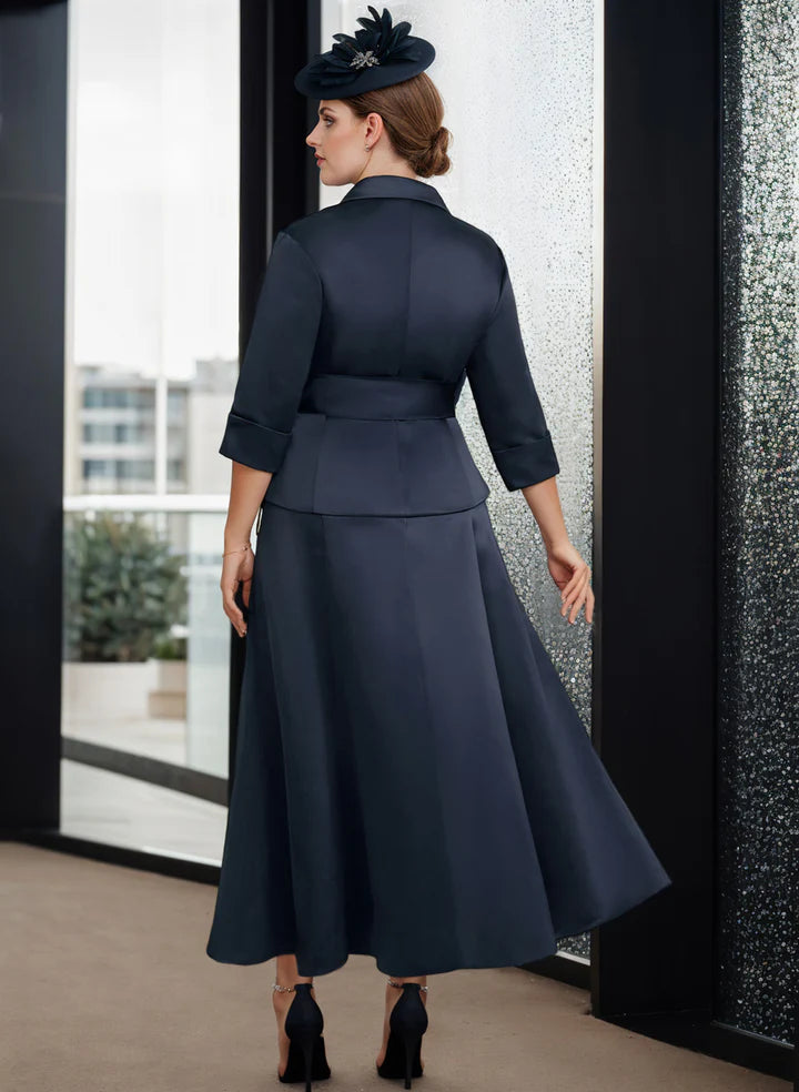 Wholesale A-Line/Princess V-Neck Satin Mother Of The Bride Dresses