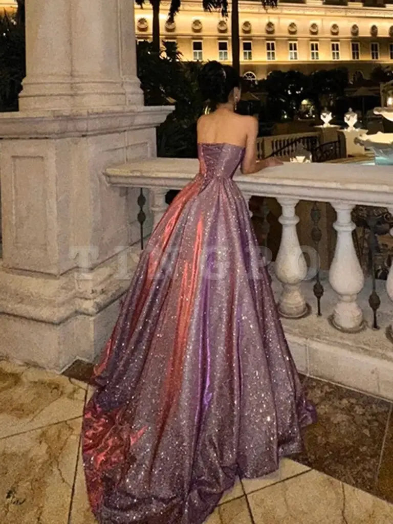 Wholesale A-Line V Neck Dark Red Satin Long Prom Dress Long Formal Dress gowns evening dresses