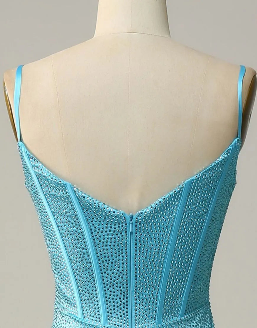 Wholesale Sexy Spaghetti Straps Long Glitter Prom Dress prom dresses with long sleeves