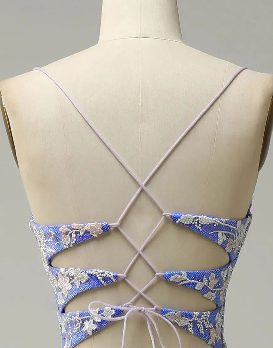 Wholesale Gorgeous Mermaid V-Neck Prom Dress With Appliques