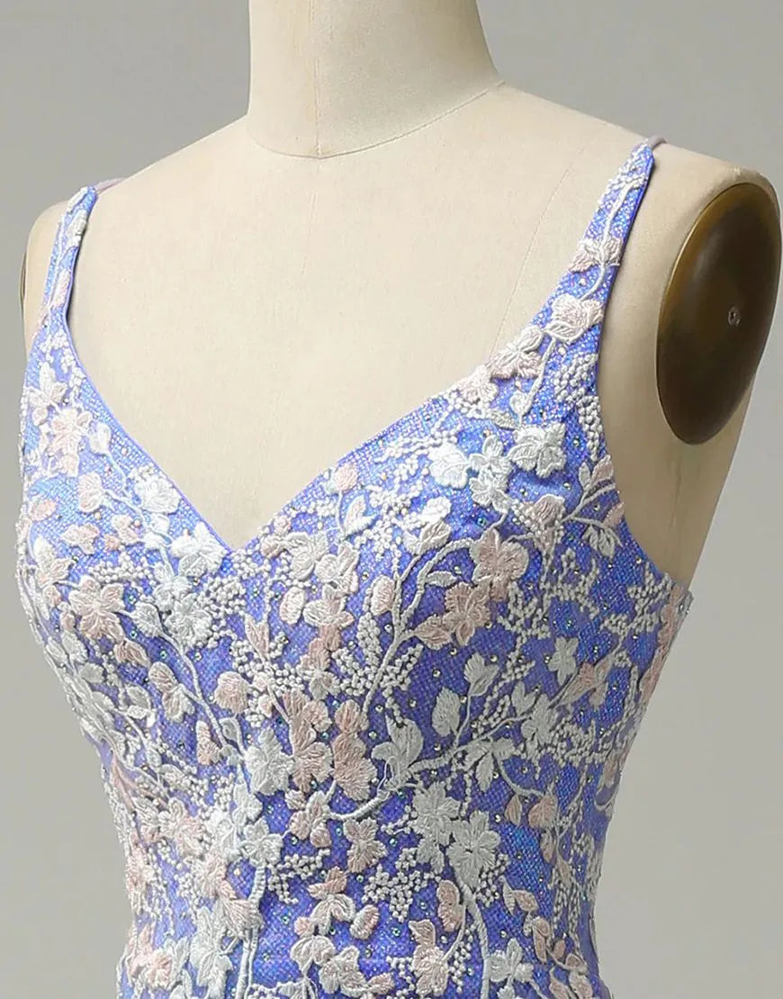 Wholesale Gorgeous Mermaid V-Neck Prom Dress With Appliques