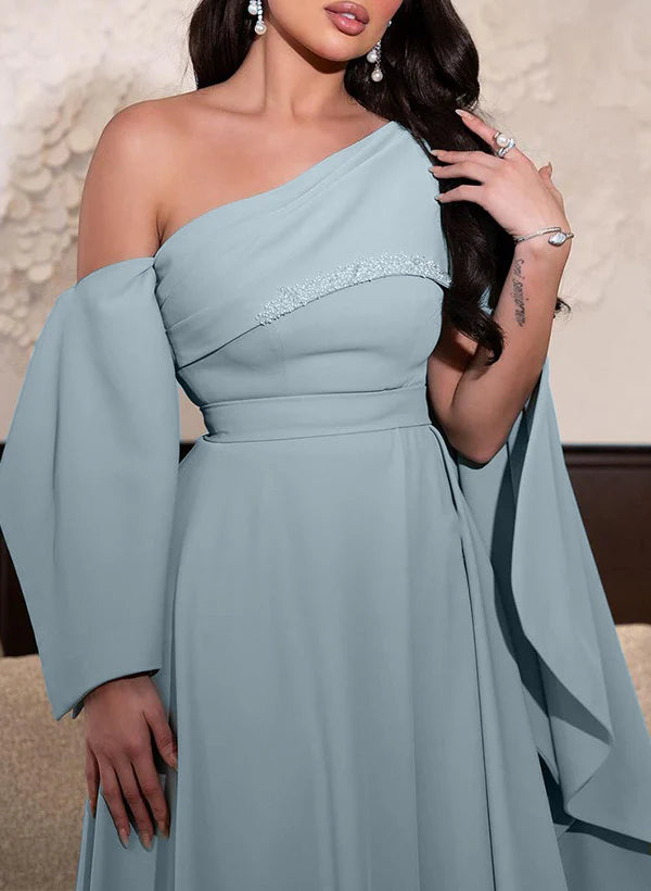 Wholesale Sheath/Column One Shoulder Floor-Length Mother Of The Bride Dresses