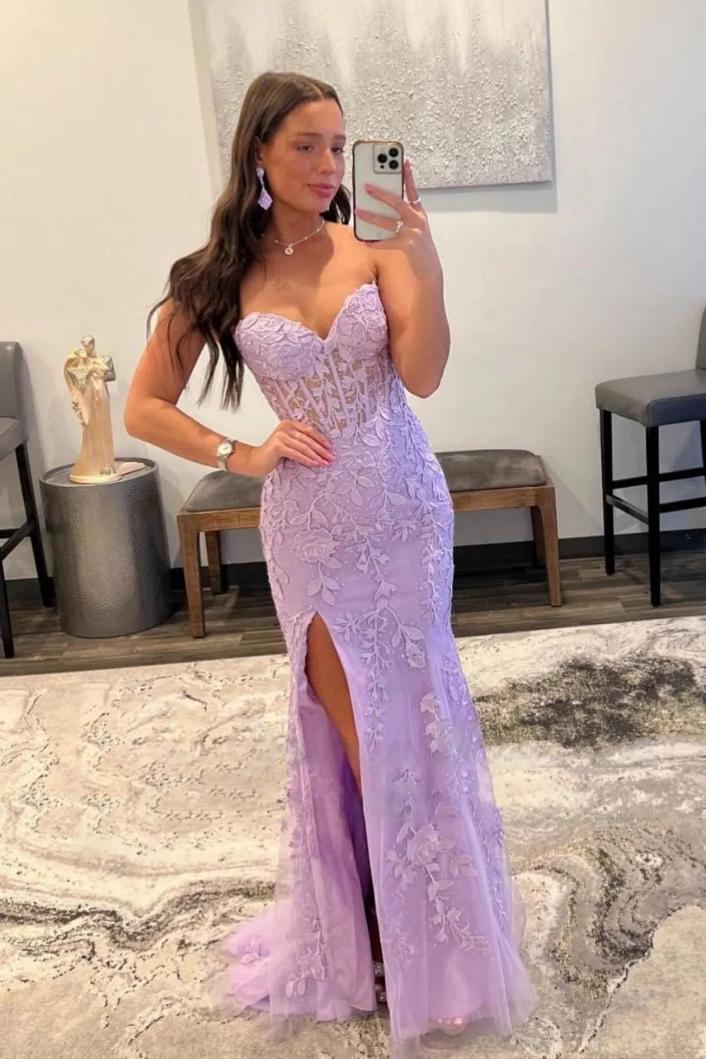 Wholesale Mermaid Sweetheart Prom Dress With Appliques