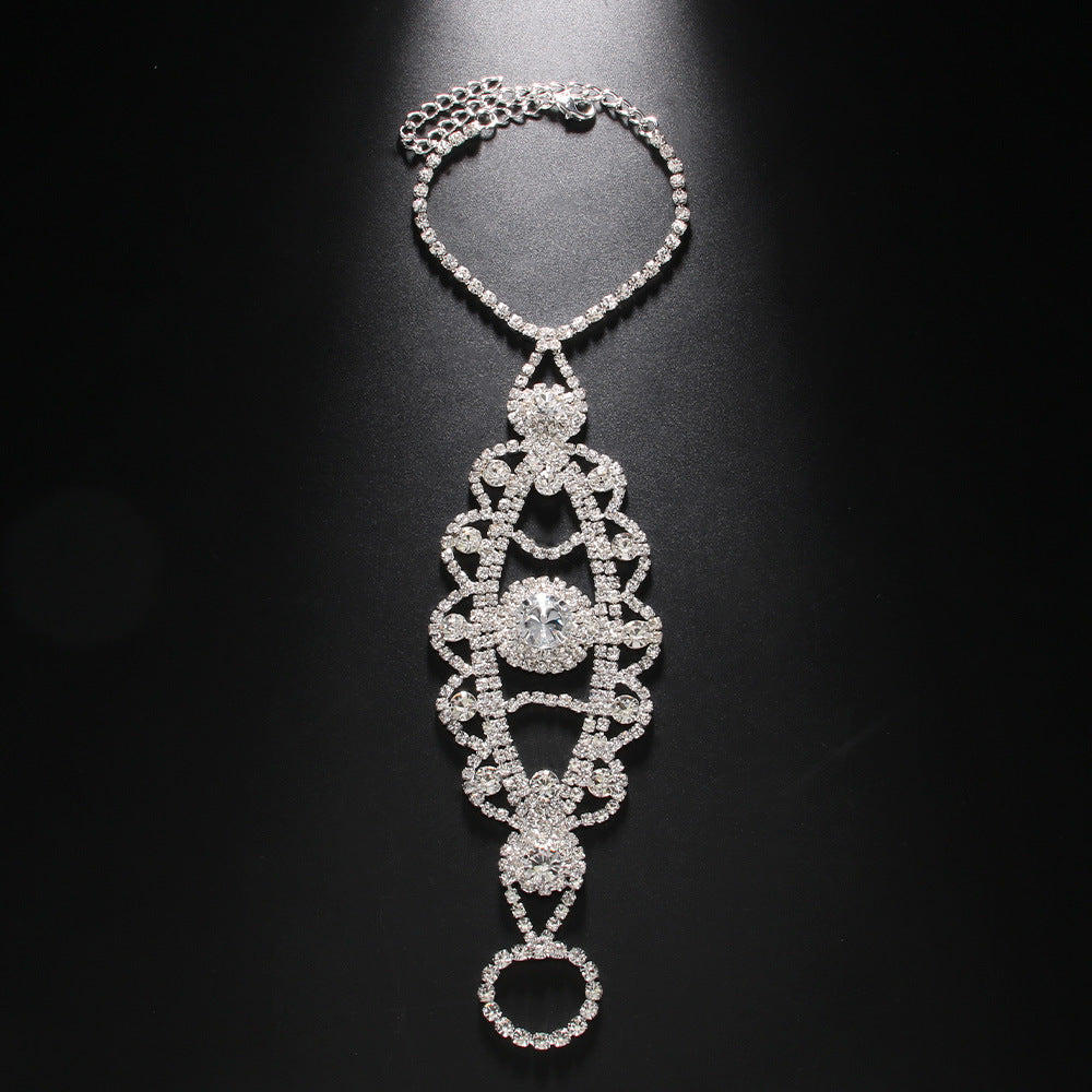 Wholesale Women's Tennis Bracelet Ring Bracelet / Slave bracelet Classic Precious Fashion Luxury Rhinestone Bracelet Jewelry Silver / Gold For Gift Engagement