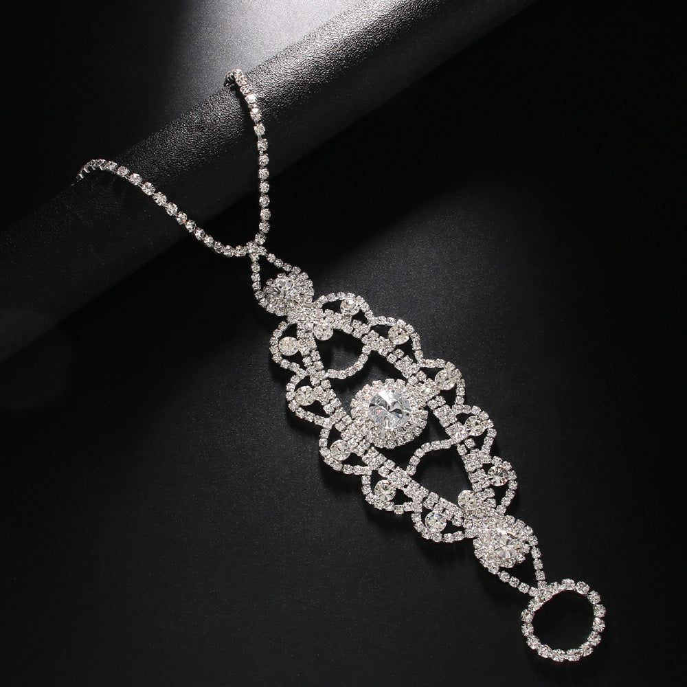 Wholesale Women's Tennis Bracelet Ring Bracelet / Slave bracelet Classic Precious Fashion Luxury Rhinestone Bracelet Jewelry Silver / Gold For Gift Engagement