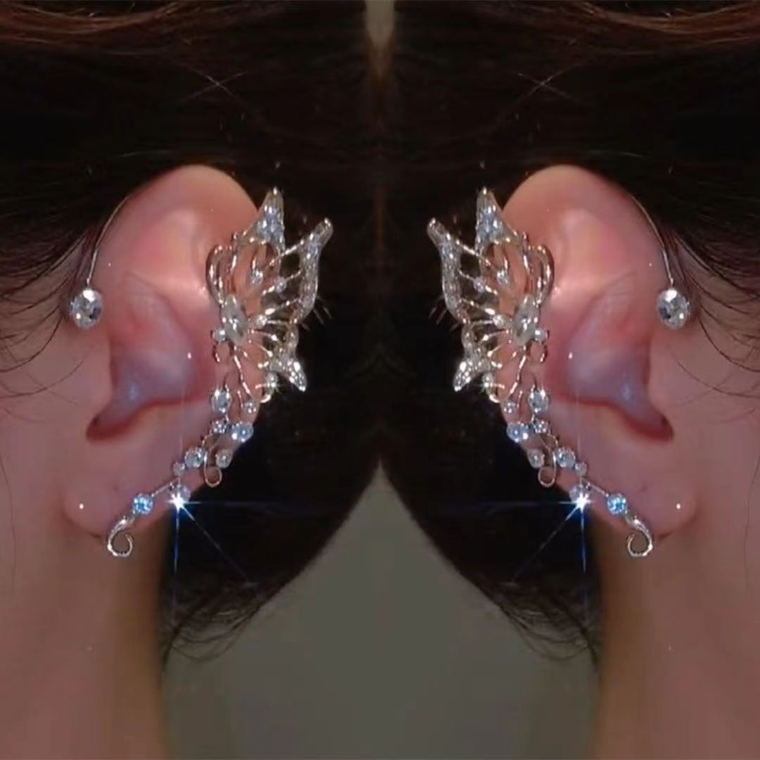 Wholesale Women's Clip on Earring Fine Jewelry Classic Precious Stylish Simple Earrings Jewelry Silver / Gold For Wedding Party 1PC