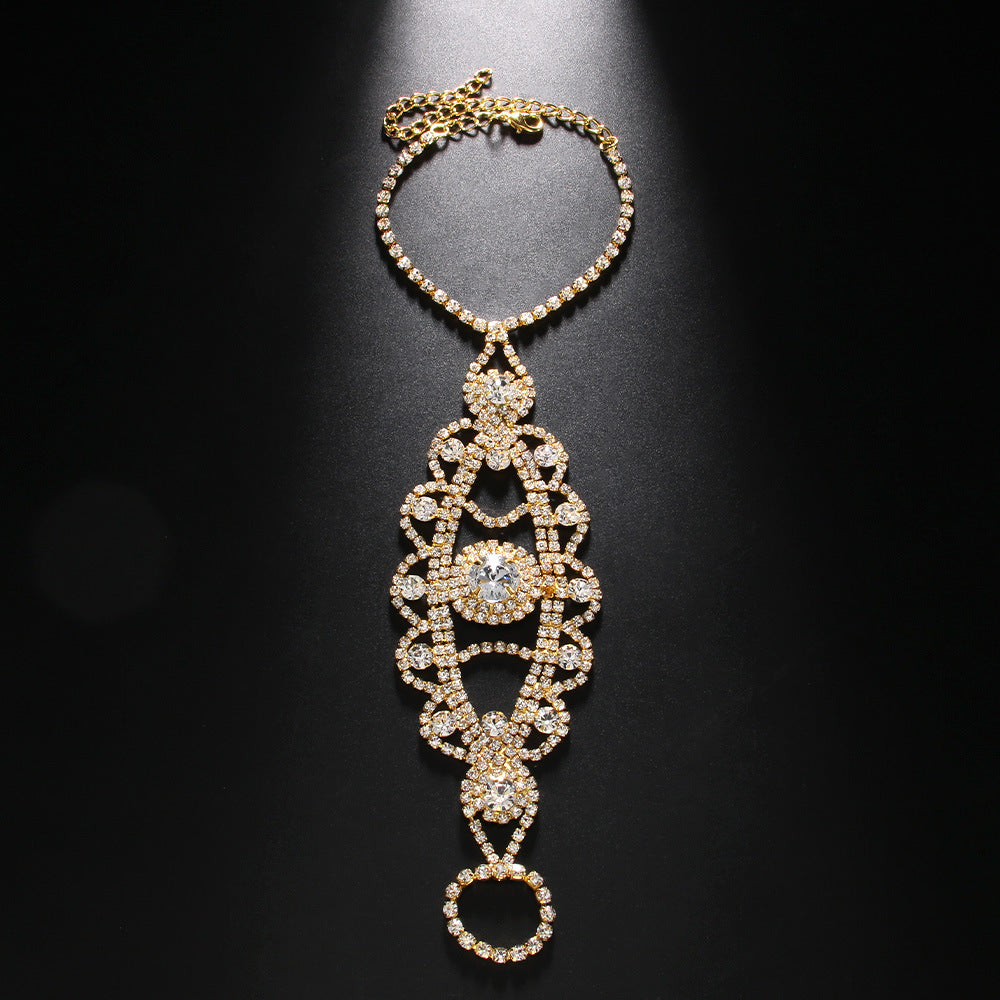 Wholesale Women's Tennis Bracelet Ring Bracelet / Slave bracelet Classic Precious Fashion Luxury Rhinestone Bracelet Jewelry Silver / Gold For Gift Engagement