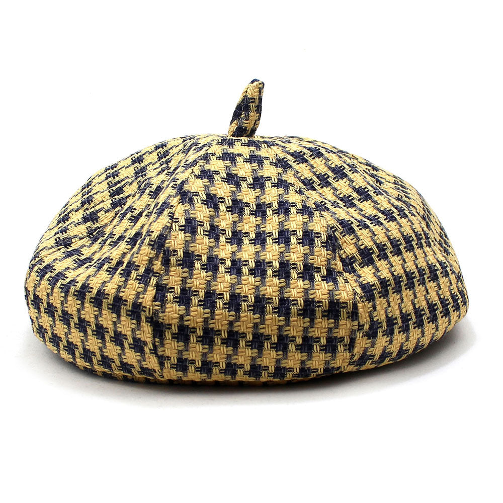 Wholesale Hats Fiber Beret Hat Floppy Hat Wedding Casual Classic Lady With Stripe Headpiece Headwear