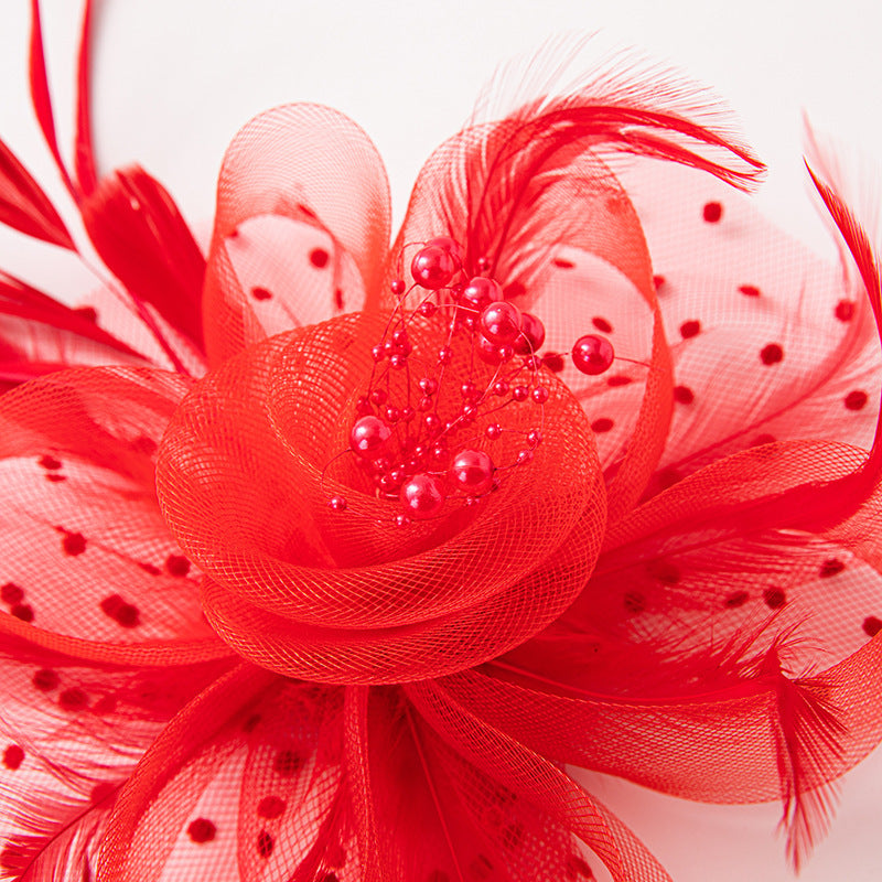 Wholesale Fascinators Hats Headwear Organza Fedora Hat Top Hat Veil Hat Horse Race Cocktail Elegant Vintage With Feather Bows Headpiece Headwear