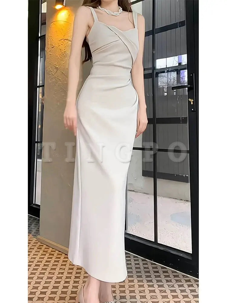 Wholesale Pretty Sheath Straps Ankle Length Prom Dresses Simple Evening Dress formal wear dresses