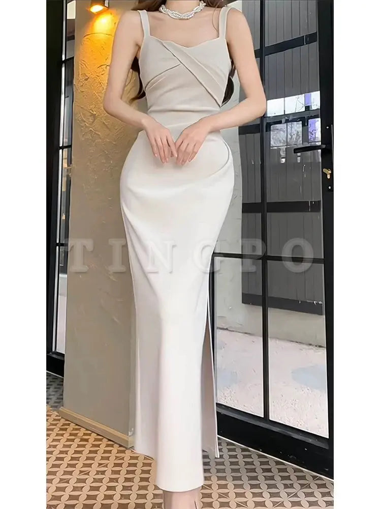 Wholesale Pretty Sheath Straps Ankle Length Prom Dresses Simple Evening Dress formal wear dresses