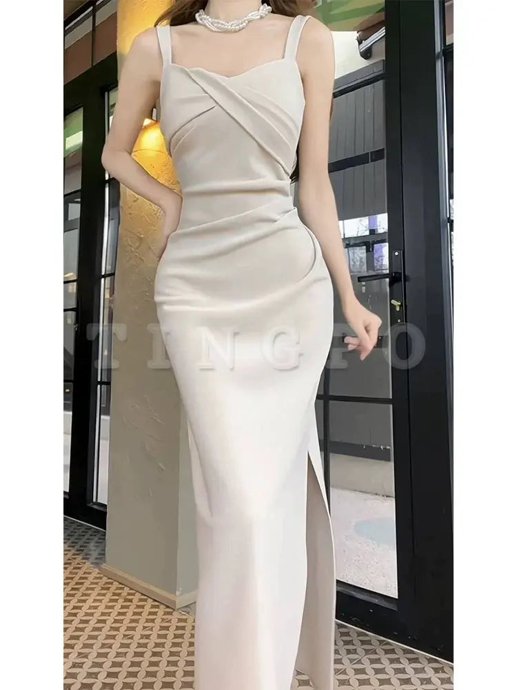 Wholesale Pretty Sheath Straps Ankle Length Prom Dresses Simple Evening Dress formal wear dresses
