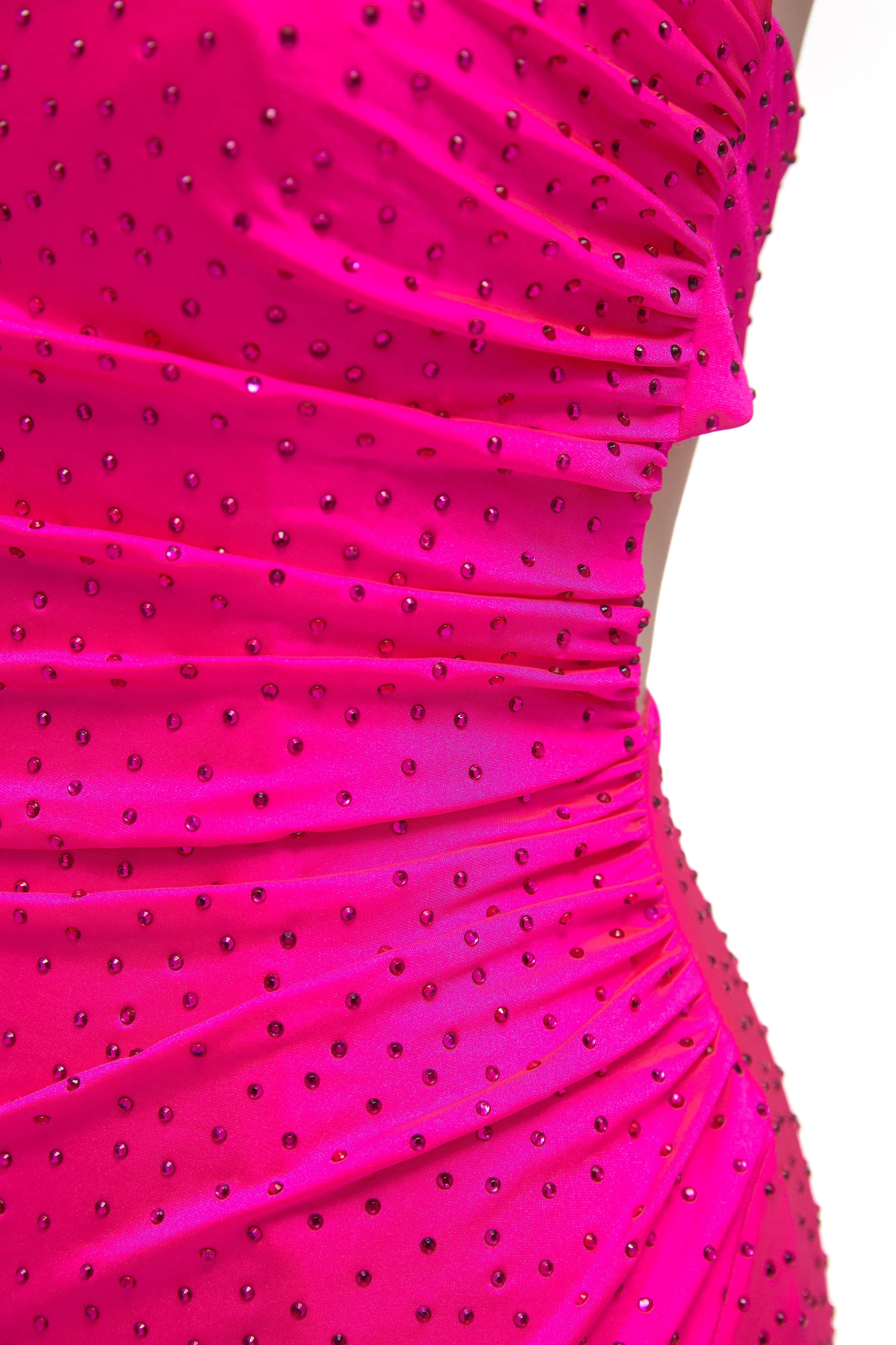 Wholesale Sexy Sheath One Shoulder Slit Prom Dresses with Beaded