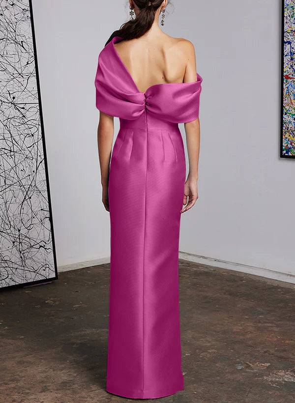 Wholesale Sheath/Column One-Shoulder Floor-Length Mother Of The Bride Dresses