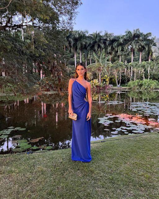 TingPo Wholesale Simple Sheath One Shoulder Royal Blue Long Prom Dresses Evening Dress