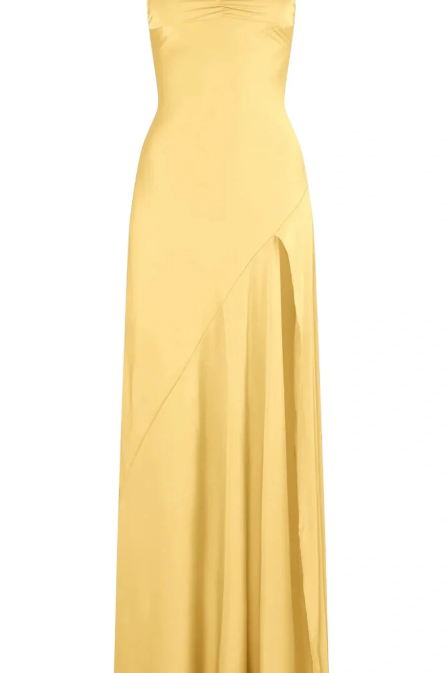 TingPo Wholesale Simple Sheath Spaghetti Straps Red Long Party Dress with Split Front