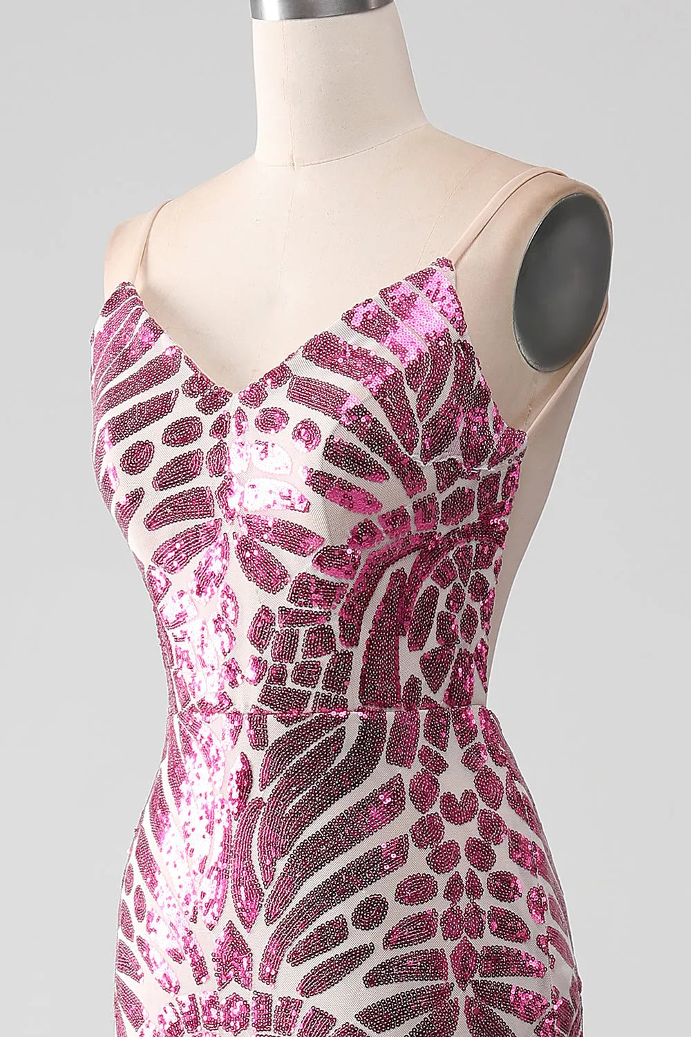 Wholesale Purple Sparkly Stylish Mermaid Backless Long Corset Prom Dress prom dresses with long sleeves