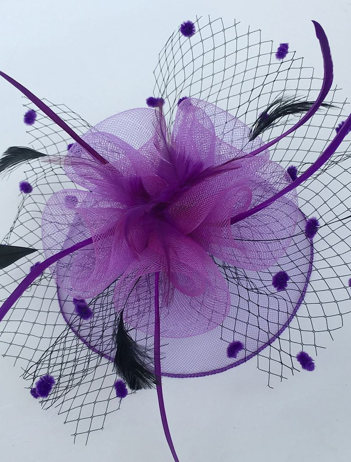 Wholesale Feather / Net Fascinators Kentucky Derby Hat / Birdcage Veils with 1 Piece Wedding / Party / Evening / Ladies Day Headpiece