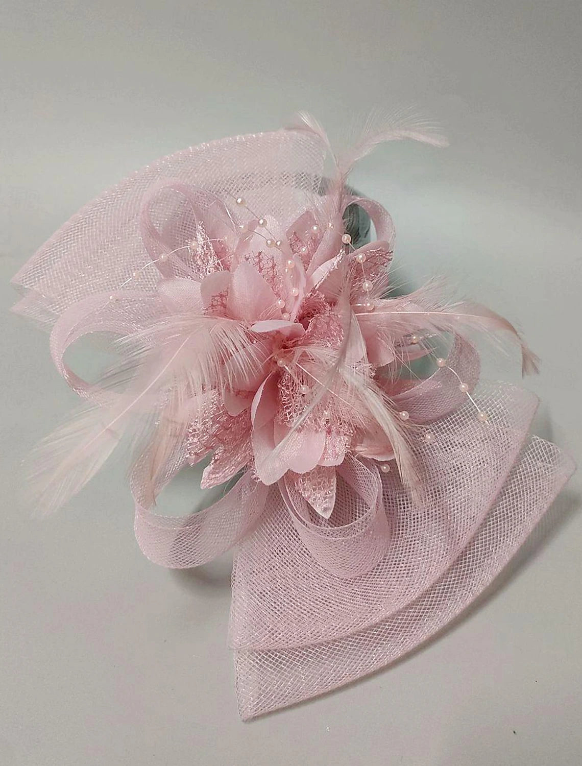 Wholesale Fascinators Headwear Headpiece Net Veil Hat Wedding Ladies Day With Bowknot Floral Headpiece Headwear