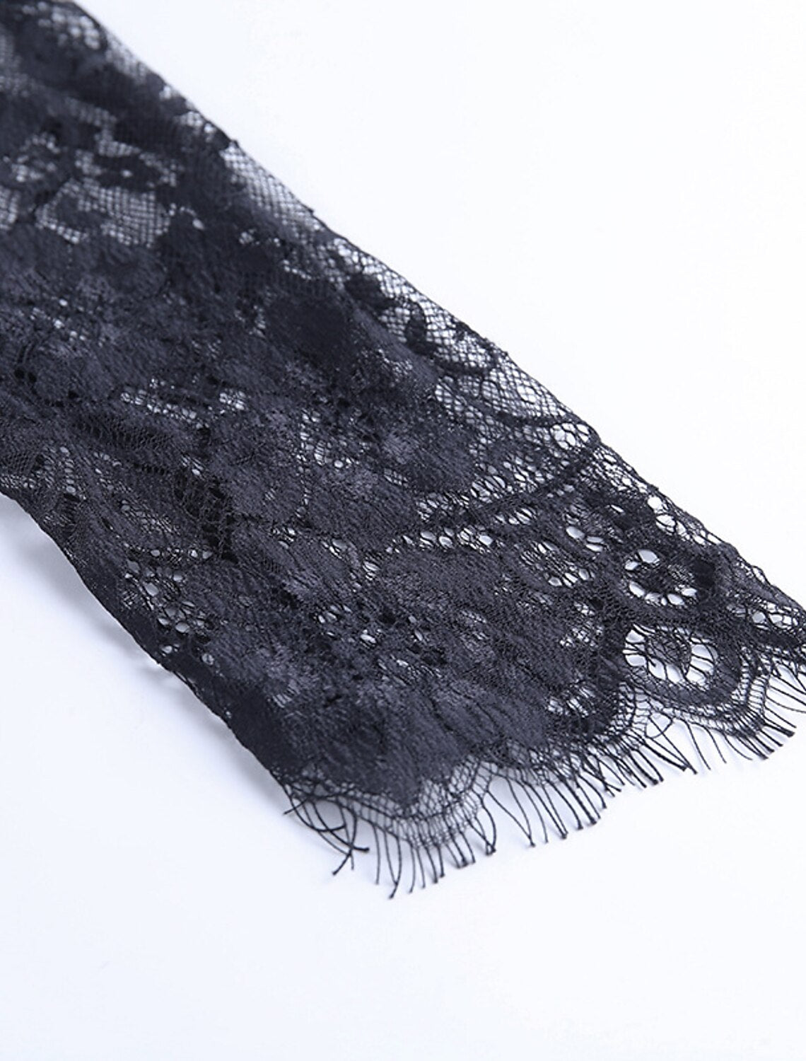 Wholesale Sheath / Column Cocktail Dresses Black Dress Homecoming Cocktail Party Short / Mini Long Sleeve High Neck Spandex with Lace Insert Pure Color