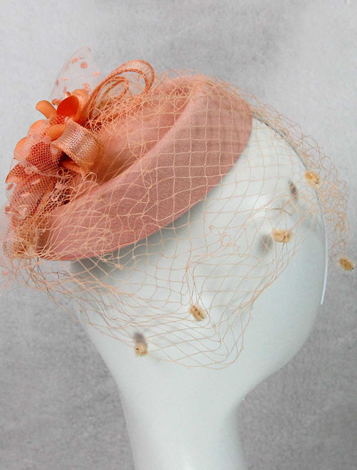 Wholesale Fascinators Kentucky Derby Hat Headwear Headpiece Net Veil Hat Wedding Ladies Day Cocktail Royal Astcot With Cap Floral Headpiece Headwear