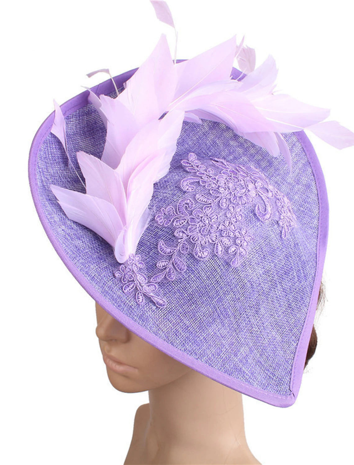 Wholesale Fascinators Hats Headpiece Sinamay Formal Wedding Kentucky Derby Horse Race Church Glam Retro Elegant With Feather Headpiece Headwear