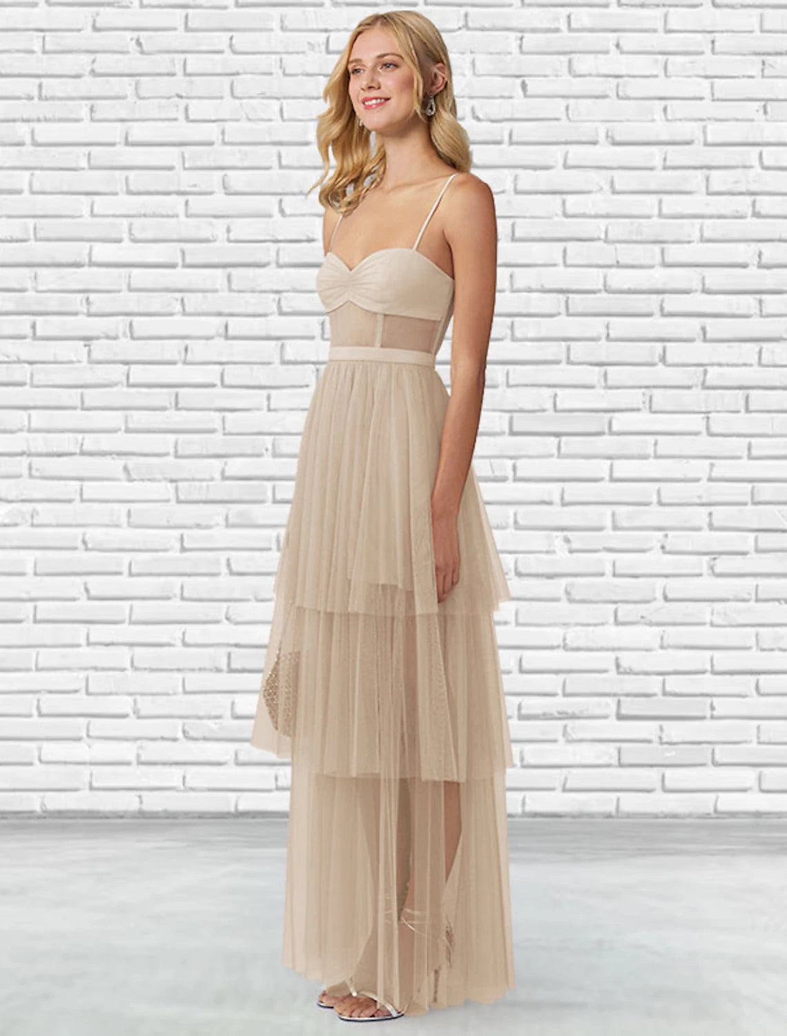 Wholesale  Ball Gown Prom Dresses Tiered Plisse Dress Party Wear Prom Floor Length Sleeveless Sweetheart Tulle Backless Ladder Back with