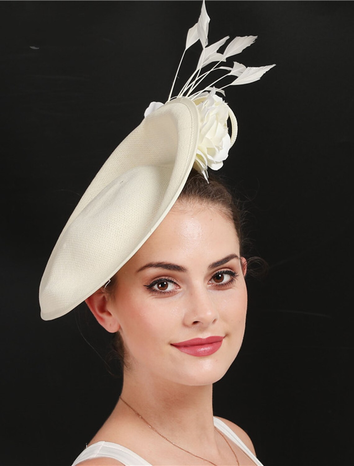 Wholesale Fascinators Sinamay Wedding Kentucky Derby Cocktail Royal Astcot Fashion Bridal With Feather Floral Headpiece Headwear