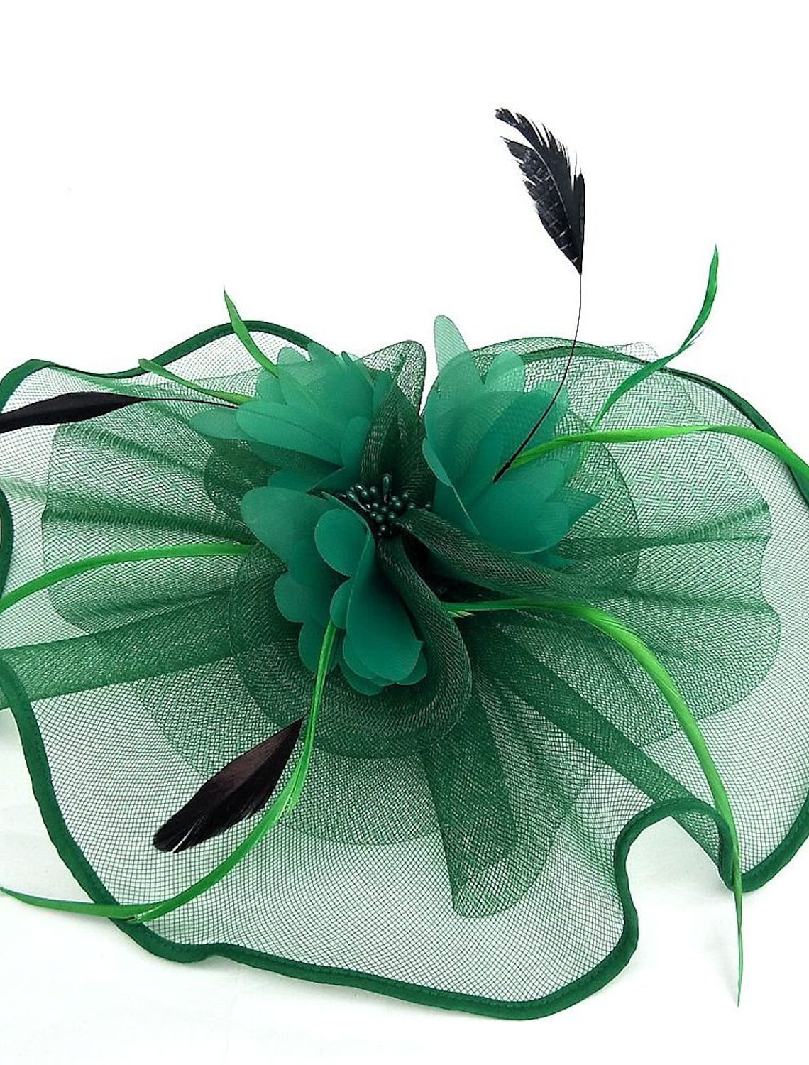 Wholesale Tulle / Feather / Net Kentucky Derby Hat / Fascinators / Hats with 1 Piece Wedding / Special Occasion / Tea Party Headpiece