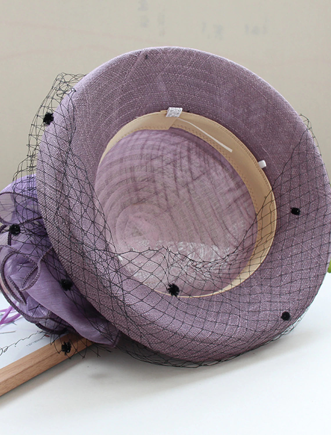 Wholesale Hats Headwear Polyester Organza Bucket Hat Straw Hat Sun Hat Casual Holiday Luxury Elegant With Feather Floral Headpiece Headwear