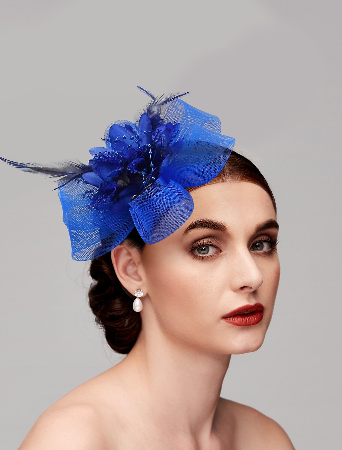 Wholesale Tulle / Feather / Net Headbands / Fascinators / Hats with 1 Piece Wedding / Special Occasion / Tea Party Headpiece