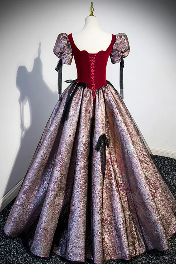 Wholesale Chic A-Line Short Sleeve Prom Dress Cute Evening Party Dress