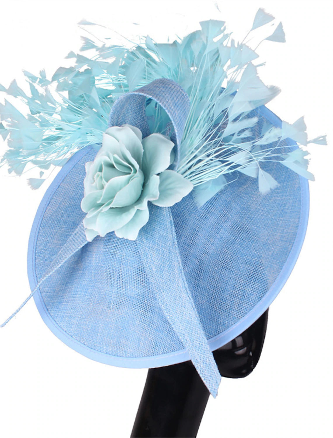Wholesale Fascinators Sinamay Wedding Kentucky Derby Cocktail Retro Bridal With Feather Floral Headpiece Headwear