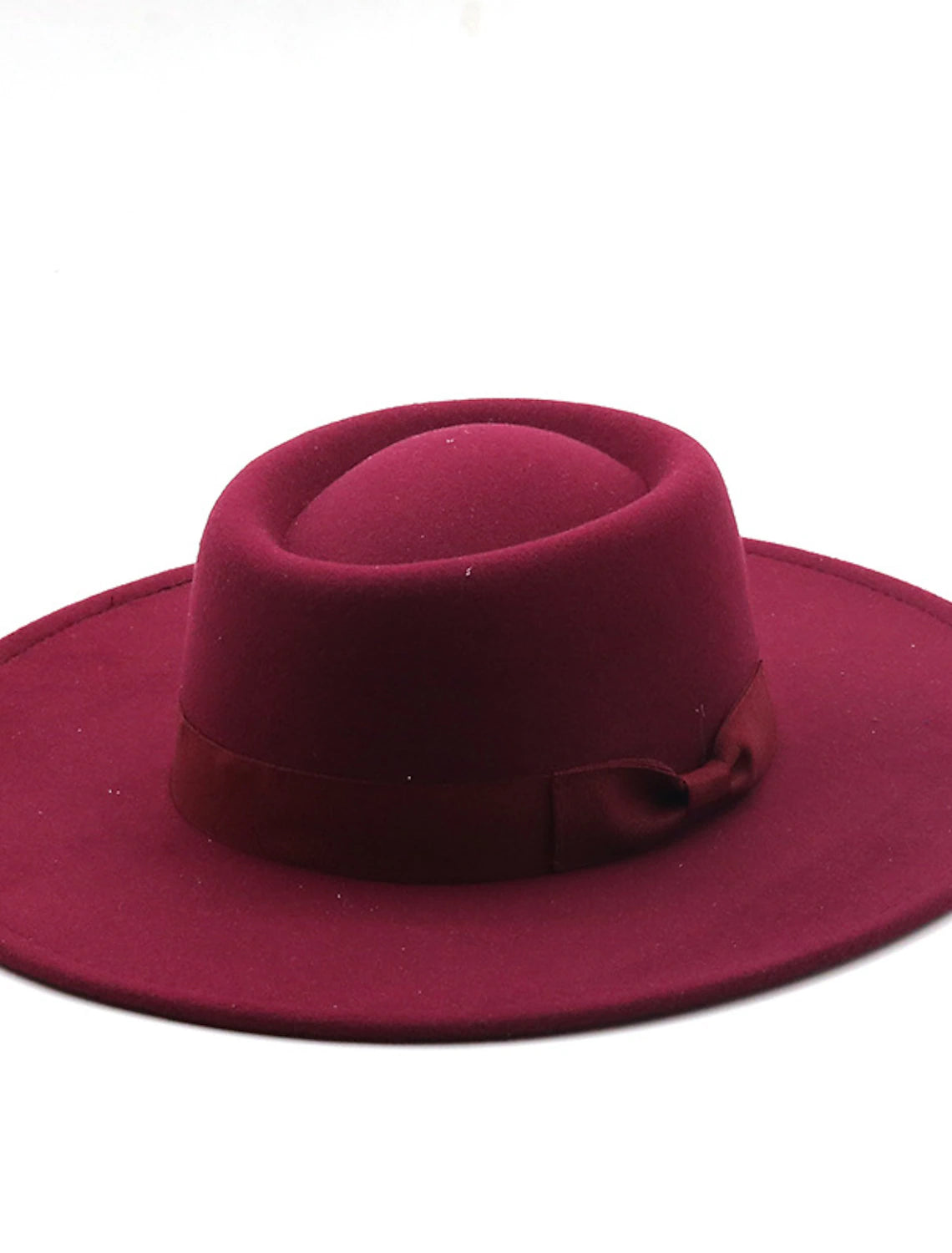 Wholesale Hats Flannel Bucket Hat Party / Evening Holiday Kentucky Derby Melbourne Cup Cocktail Simple Solid Color With Bowknot Headpiece Headwear