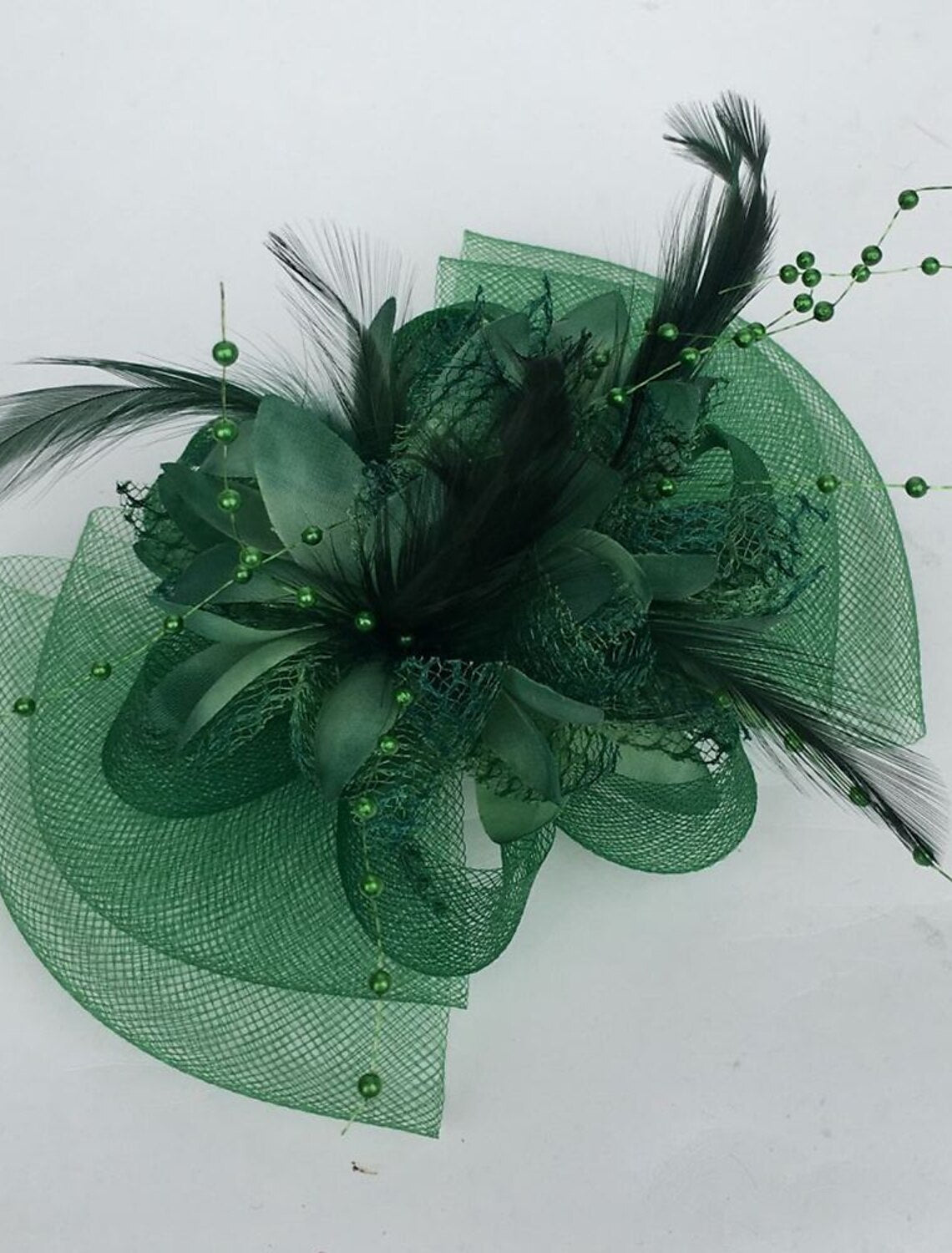 Wholesale Feather / Net Fascinators Kentucky Derby Hat / Flowers with 1 Piece Wedding / Party / Evening / Horse Race Headpiece