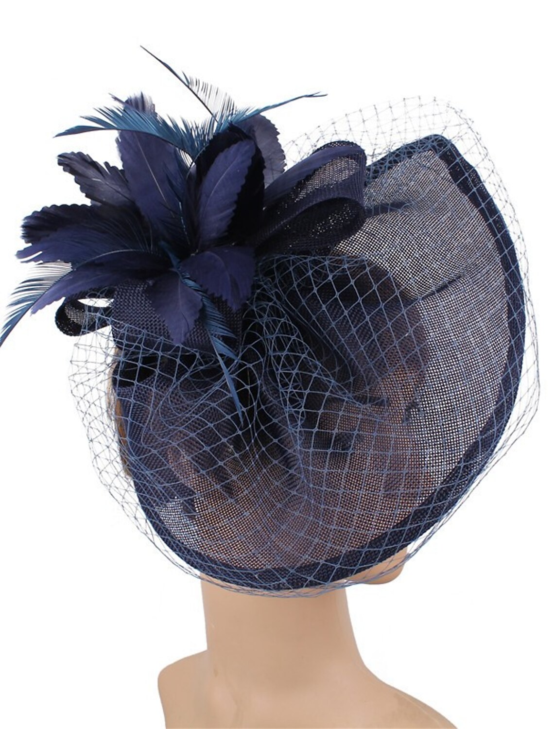 Wholesale Fascinators Hats Headpiece Sinamay Formal Kentucky Derby Horse Race Ladies Day Church Elegant Lady British With Feather Tulle Headpiece Headwear