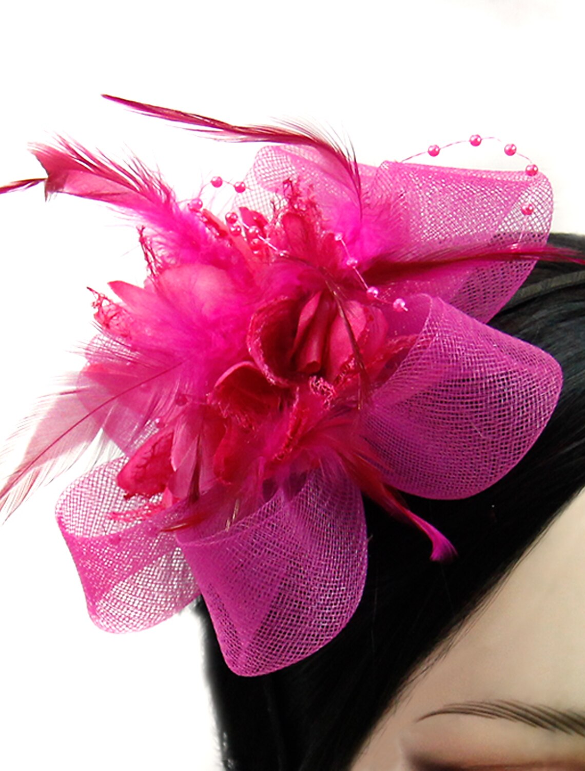 Wholesale Tulle / Feather / Net Headbands / Fascinators / Hats with 1 Piece Wedding / Special Occasion / Tea Party Headpiece