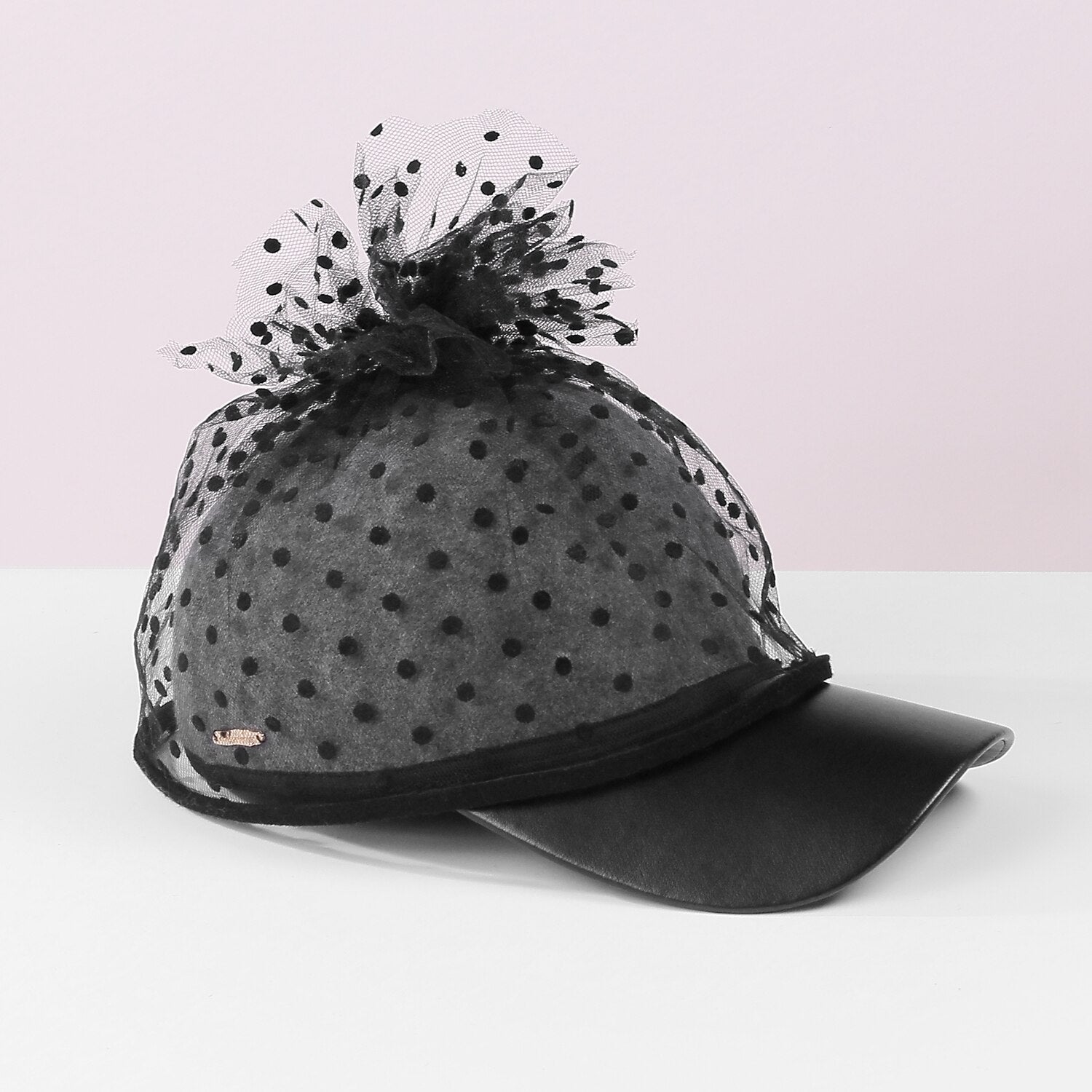 Wholesale Hats Fiber Sun Hat Veil Hat Casual Holiday Simple Retro With Polka Dot Tulle Headpiece Headwear