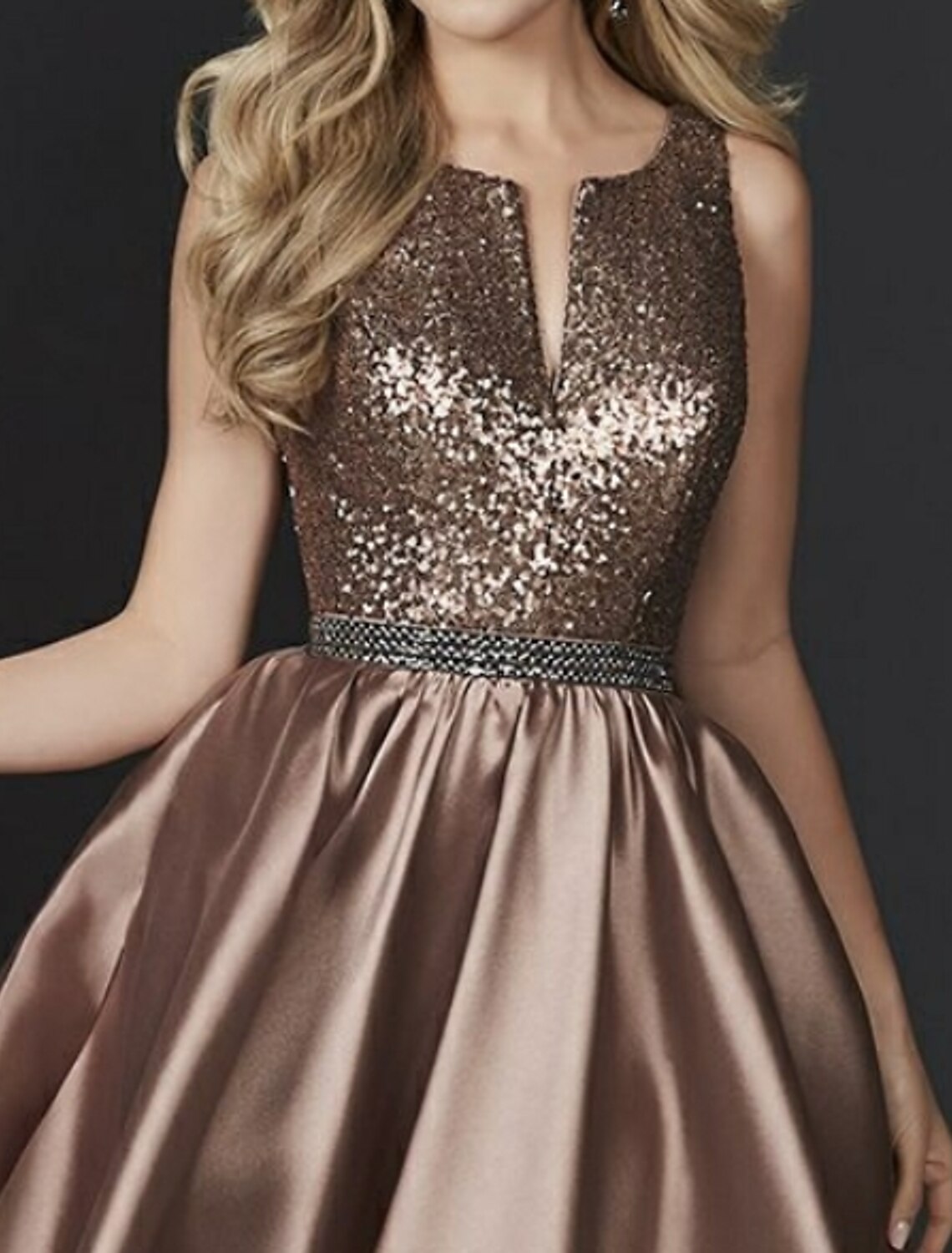 Wholesale Sheath / Column Cocktail Dresses Black Dress Homecoming Cocktail Party Knee Length Sleeveless Jewel Neck Belt / Sash Satin with Rhinestone Sash / Ribbon