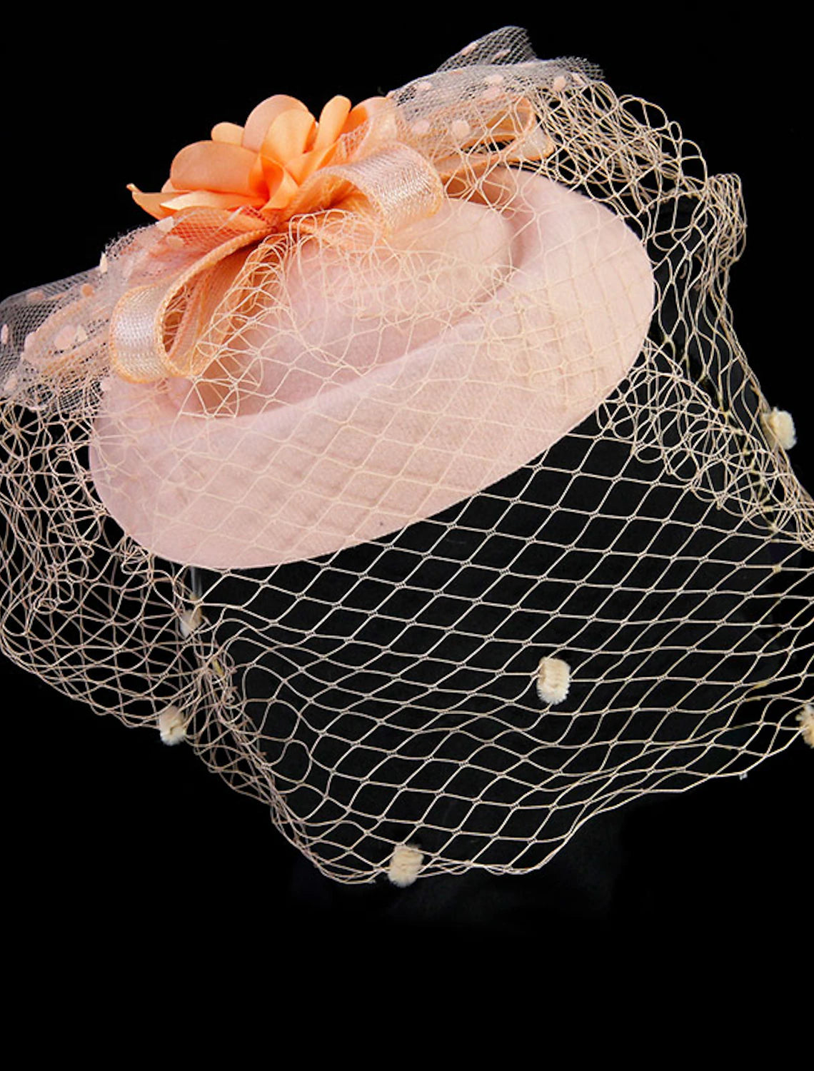 Wholesale Fascinators Kentucky Derby Hat Headwear Headpiece Net Veil Hat Wedding Ladies Day Cocktail Royal Astcot With Cap Floral Headpiece Headwear