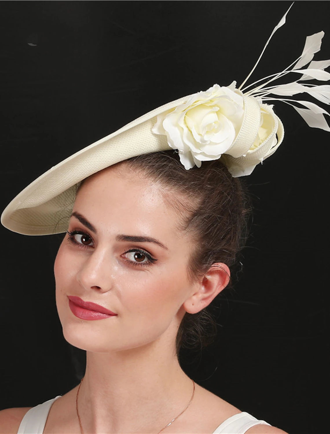 Wholesale Fascinators Sinamay Wedding Kentucky Derby Cocktail Royal Astcot Fashion Bridal With Feather Floral Headpiece Headwear