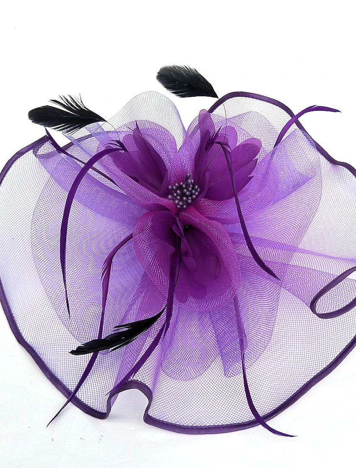 Wholesale Tulle / Feather / Net Kentucky Derby Hat / Fascinators / Hats with 1 Piece Wedding / Special Occasion / Tea Party Headpiece