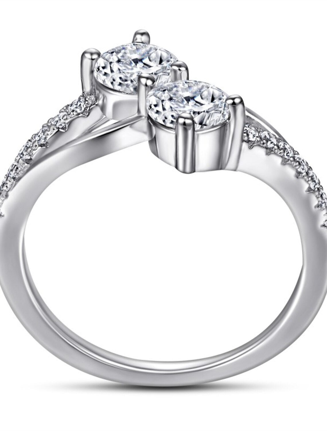 Wholesale Wedding Ring Wedding Classic Silver S925 Sterling Silver Precious Stylish Simple 1PC Zircon