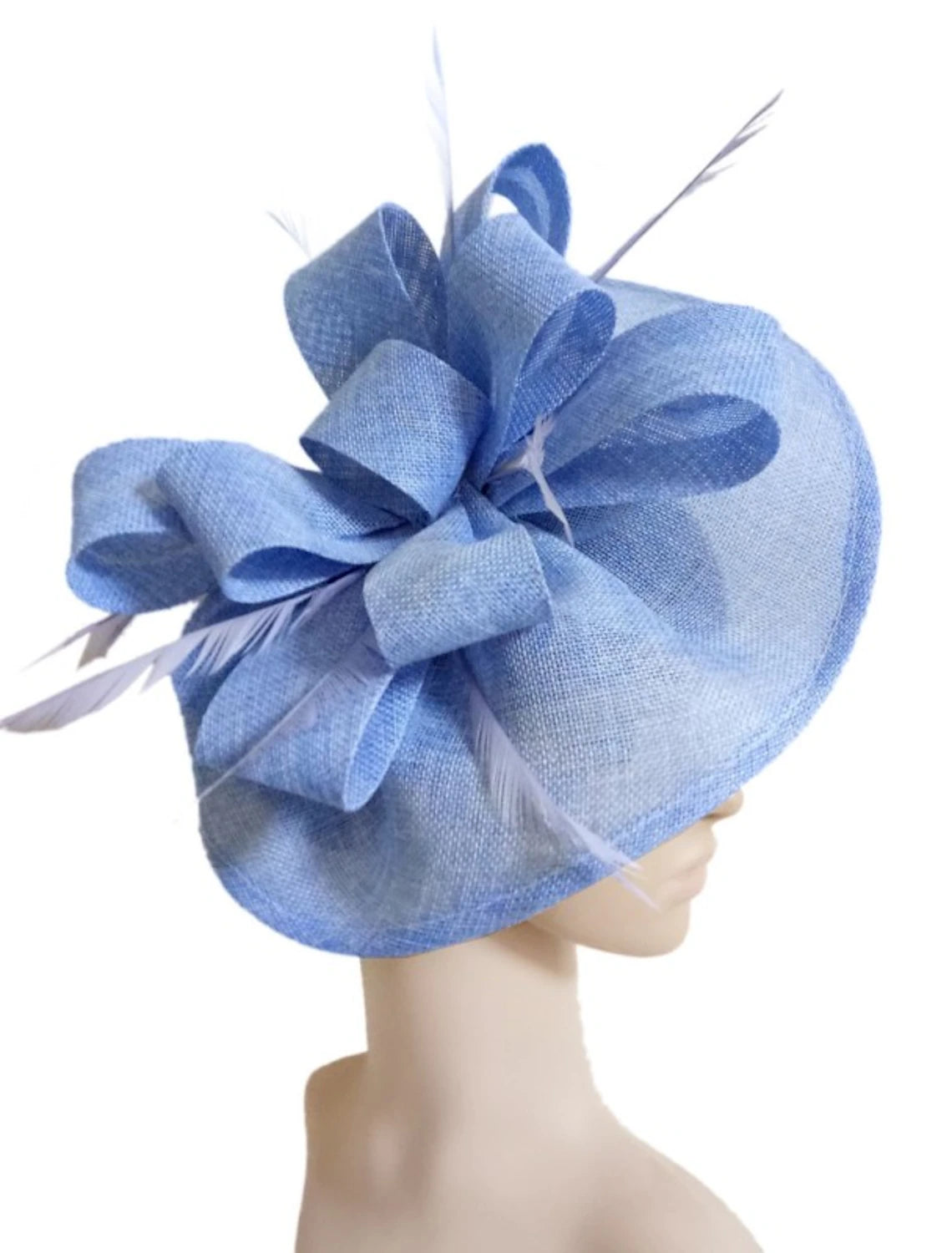 Wholesale Fascinators Faux Linen Kentucky Derby Horse Race Cocktail Royal Astcot Retro Elegant With Feather Bowknot Headpiece Headwear