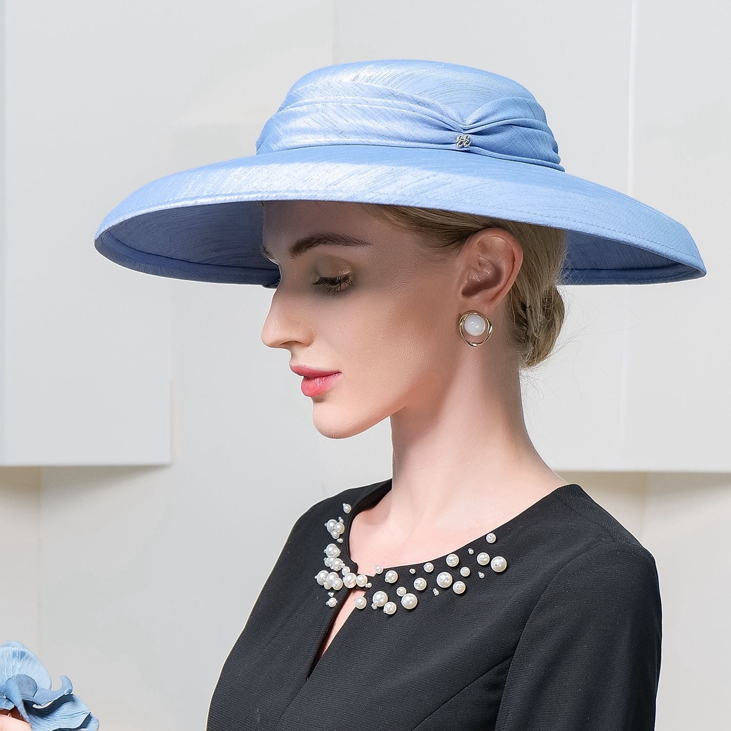 Wholesale Hair Combs Hats Headwear Flax Sinamay Fedora Hat Sinamay Hat Casual Tea Party Retro Lady With Cap Beading Headpiece Headwear/ Special Occasion / Office & Career / Casual / Graduation / Congratulations