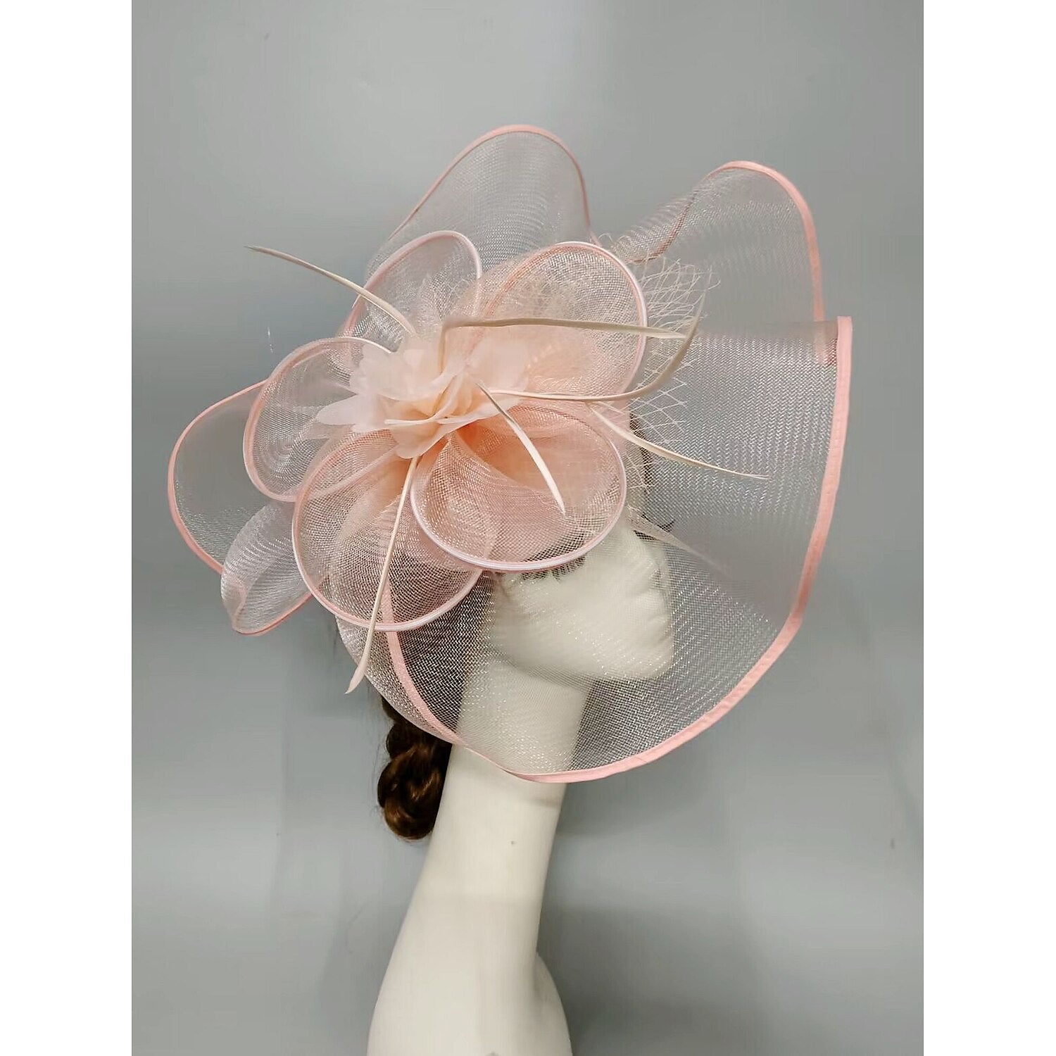 Wholesale Fascinators Headwear Headpiece Feathers Net Veil Hat Wedding Ladies Day Cocktail Royal Astcot With Feather Cap Headpiece Headwear