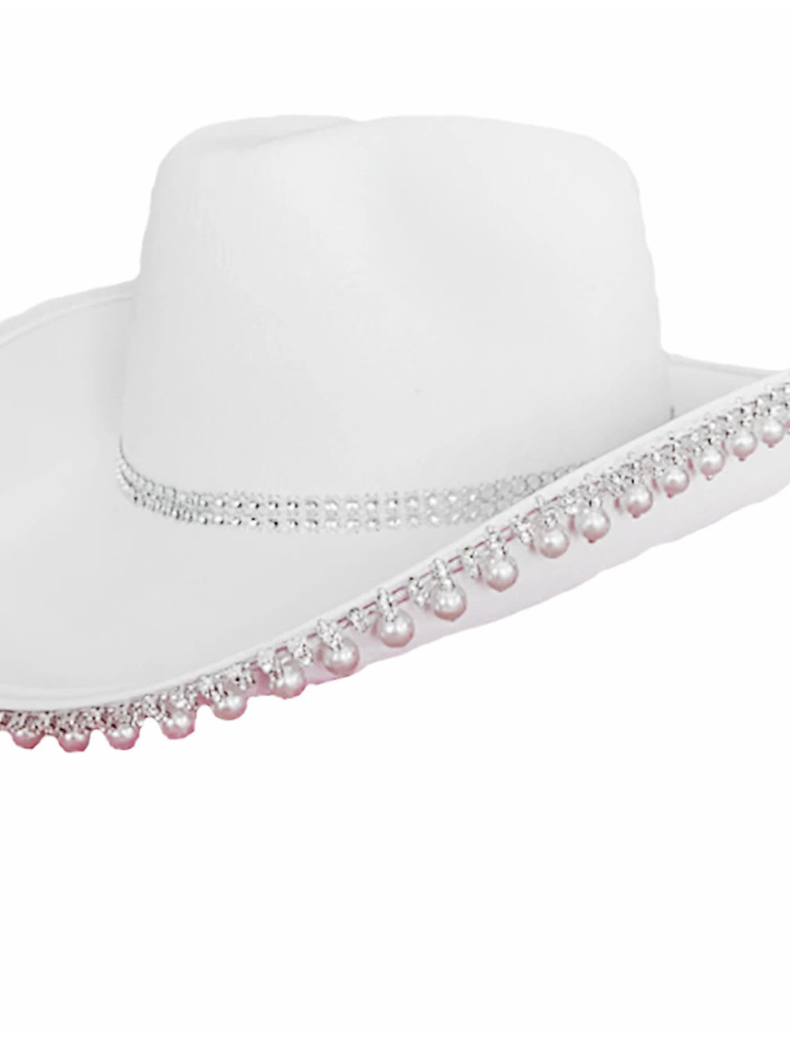 Wholesale Hats Fabric Bride Cowboy Hat Wedding Valentine's Day Cocktail Royal Astcot Fashion Wedding With Pearl Headpiece Headwear